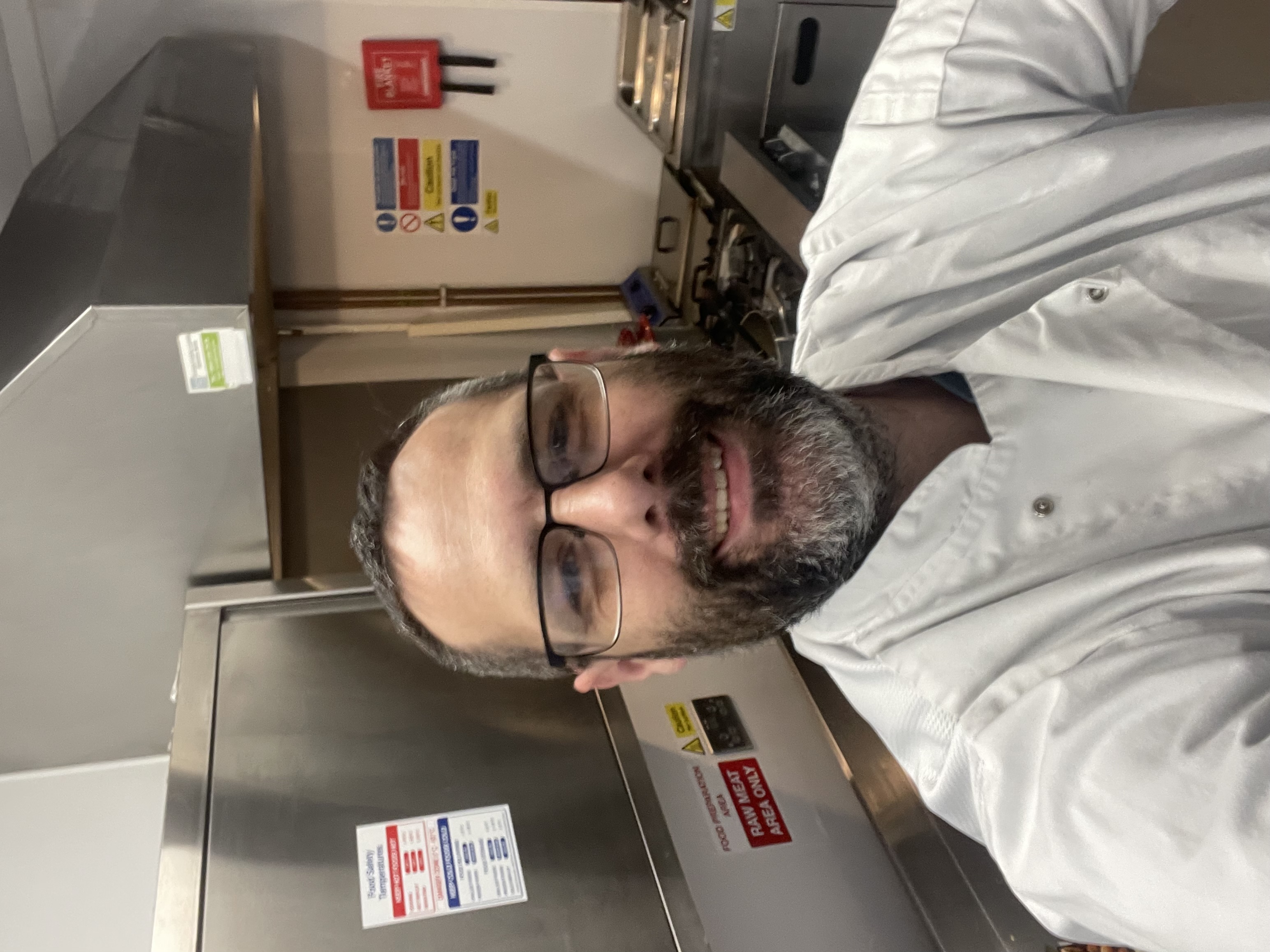 Nick — CompliChef's chef founder — in a professional UK kitchen
